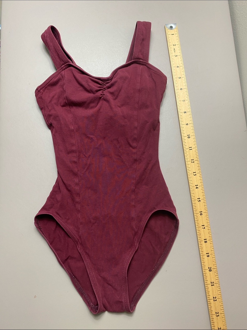 Capezio Burgundy Dance Leotard Bodysuit